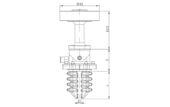 6300g 36mm ISC Series High Softness Robotic Clamp